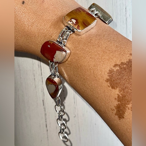 Australian Noreena Mudstone Jasper Bracelet 7”-8” - Picture 3 of 7